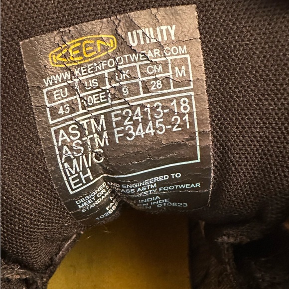 KEEN Utility Men's Cincinnati 6" Composite Toe Waterproof Work Boot Size 10 Wide - Picture 9 of 13